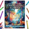 Enchanted Forest Coloring Book Spiral Bound for Adults, Premium Cover, 30 Magical Coloring Pages of Whimsical Forest Scenes for Stress Relief and Relaxation