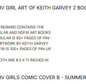 GARV GIRL ART OF KEITH GARVEY 2 BOOK SET Kickstarter