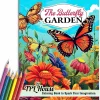 The Butterfly Garden Spiral Coloring Book for Adults Hardcover for Adult Women Seniors Girls Featuring Beautiful Butterflies and Zen Garden Scenes for Stress Relief Relaxation